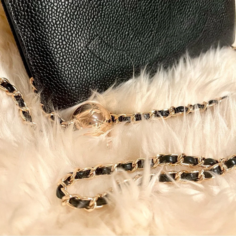 CHANEL Black‎ Wallet with Chain